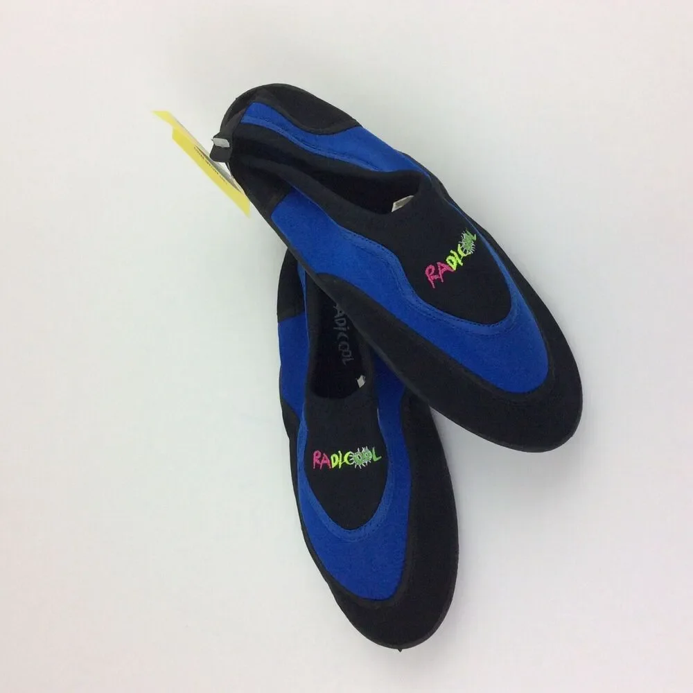 Kids Radicool Water Shoes Size 2 Blue Aqua Socks Blue Black